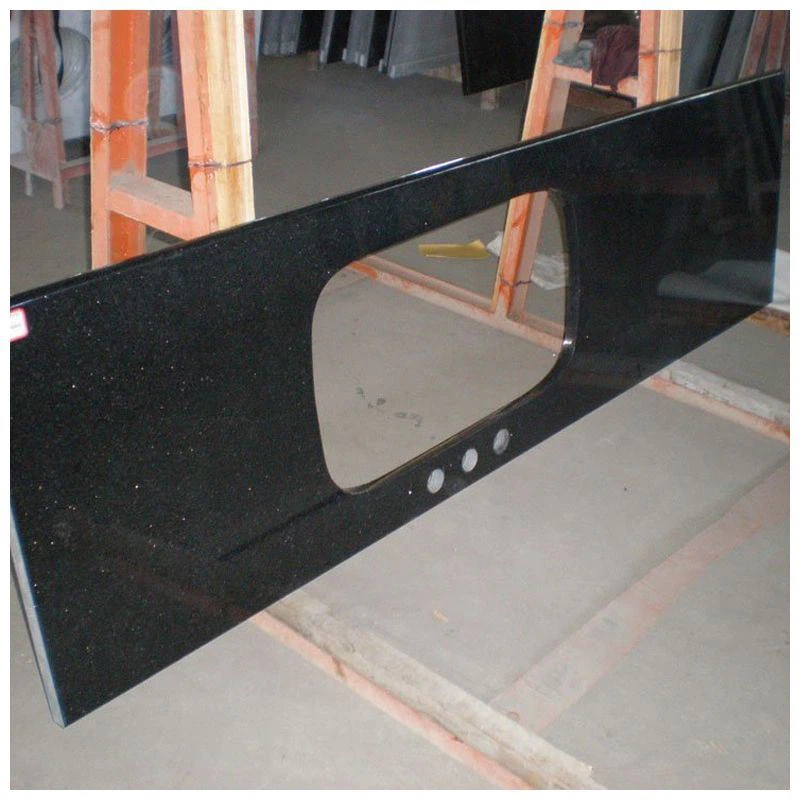Black Galaxy Granite Kitchen Countertops
