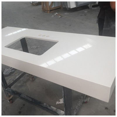 Mitered Edge Quartz Countertop Mitered Edge Quartz Countertop