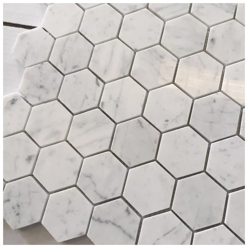 carrara hexagon marble mosaic tile carrara hexagon marble mosaic tile