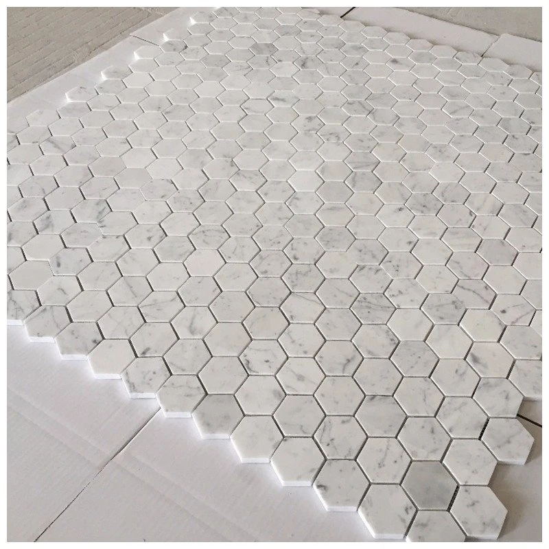 carrara hexagon mosaic carrara hexagon mosaic