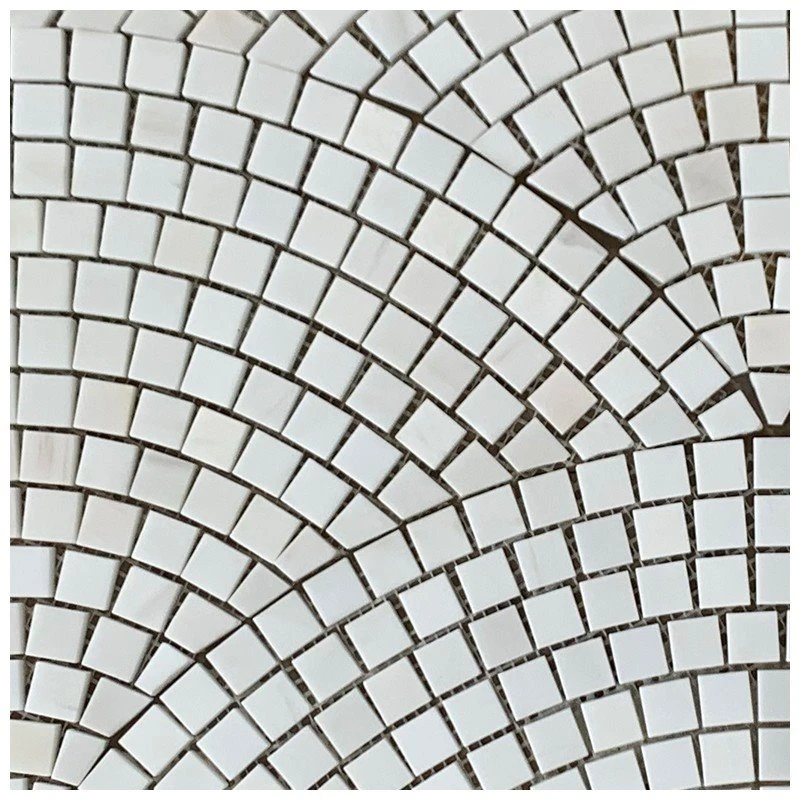 Fan Pattern Mini Marble Floor Mosaic Tilesd Fan Pattern Mini Marble Floor Mosaic Tilesd
