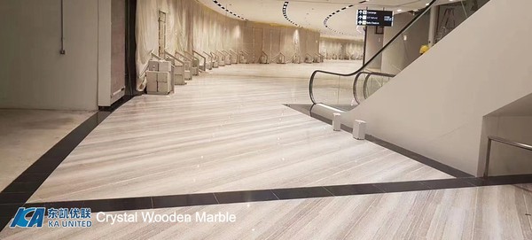 Crystal Wooden Marble Flooring For Airport Projects Crystal Wooden Marble Flooring For Airport Projects