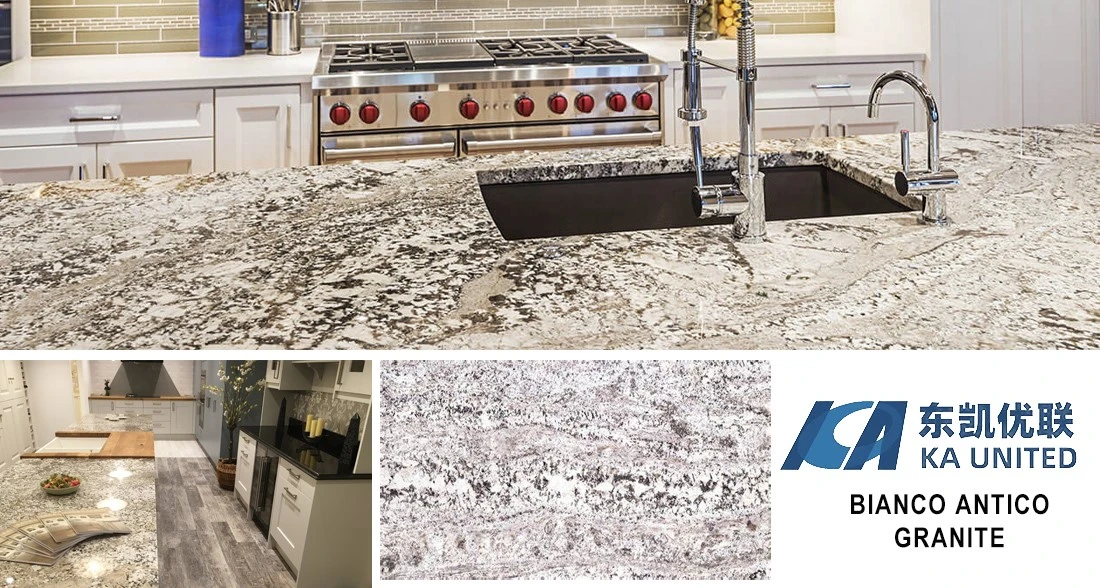 Bianco Antico Granite Kitchen Countertop Projects-KA UNITED Bianco Antico Granite Kitchen Countertop Projects-KA UNITED