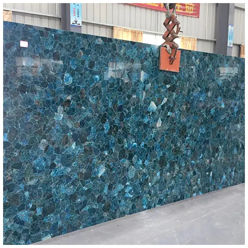 Blue Apatite Crystal Slab Blue Apatite Crystal Slab