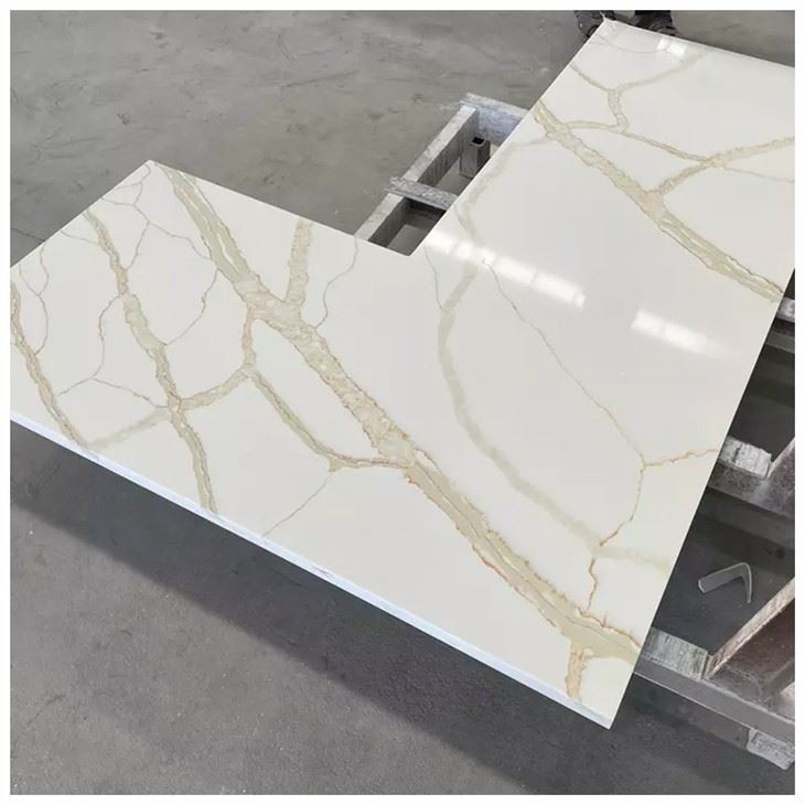 Calacatta Golden Quartz Kitchen Countertops