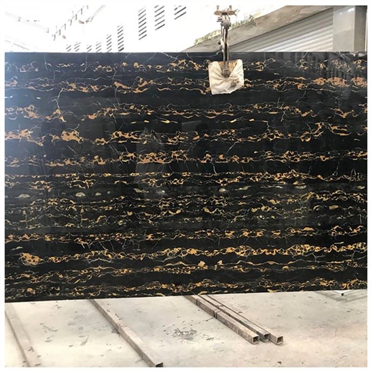 Nero Portoro Marble Slabs For Tiles and Vanity Tops