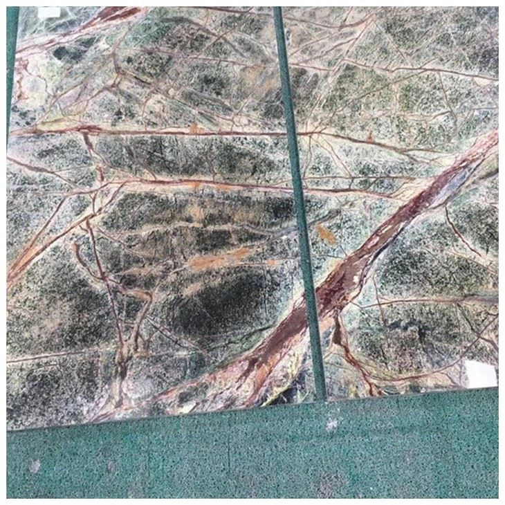 forest green marble tile