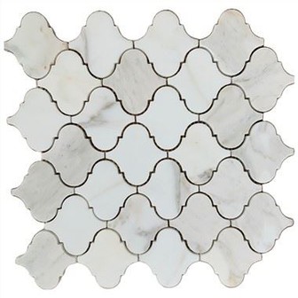 Azulejo de mosaico de mármol arabesco