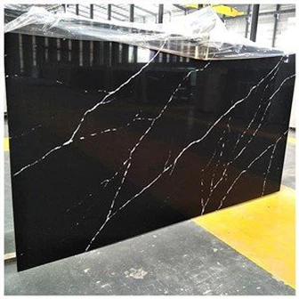 Losa de cuarzo Nero Marquina