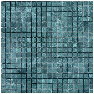 Azulejos de mosaico de mármol Verde Guatemala