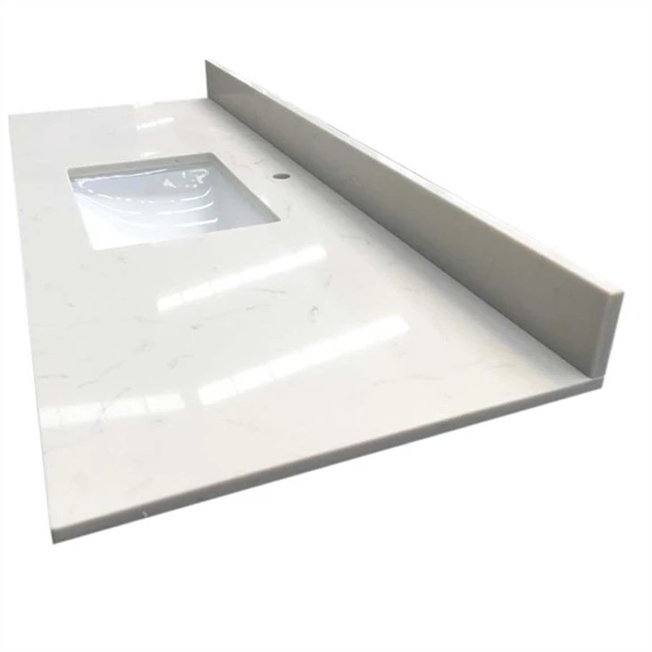 White Quartz Bathroom Countertops