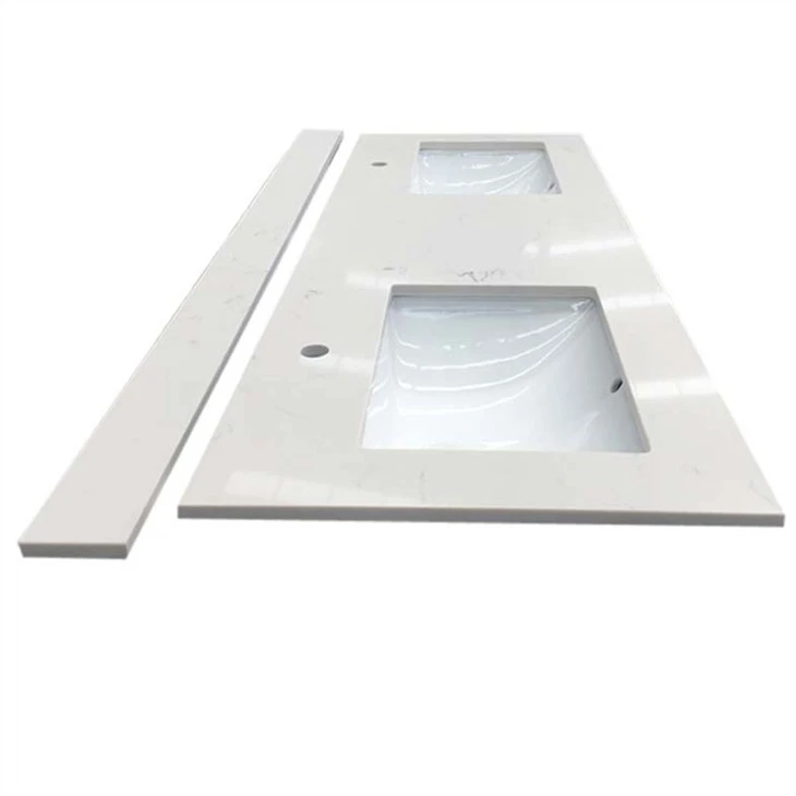 white quartz countertop bathroom