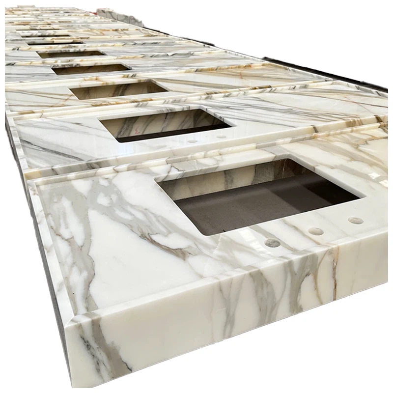Calacatta Gold Marble Bathroom Countertops