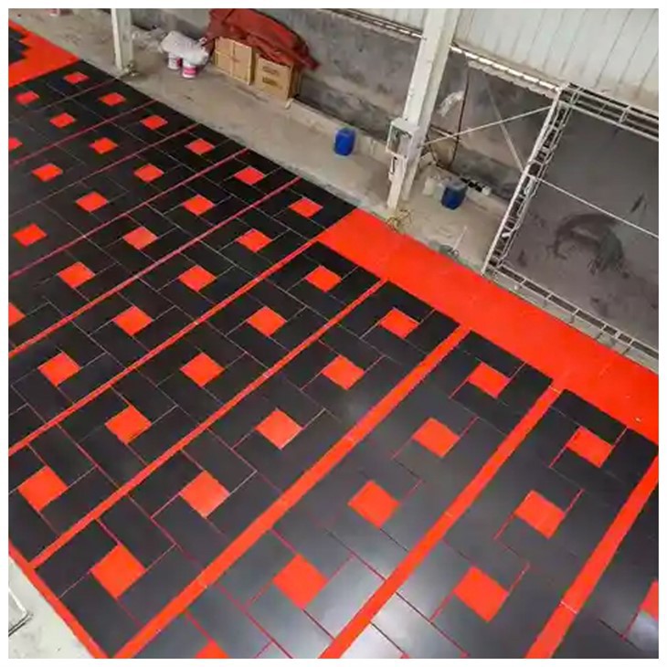 Azulejo de granito negro con cuero