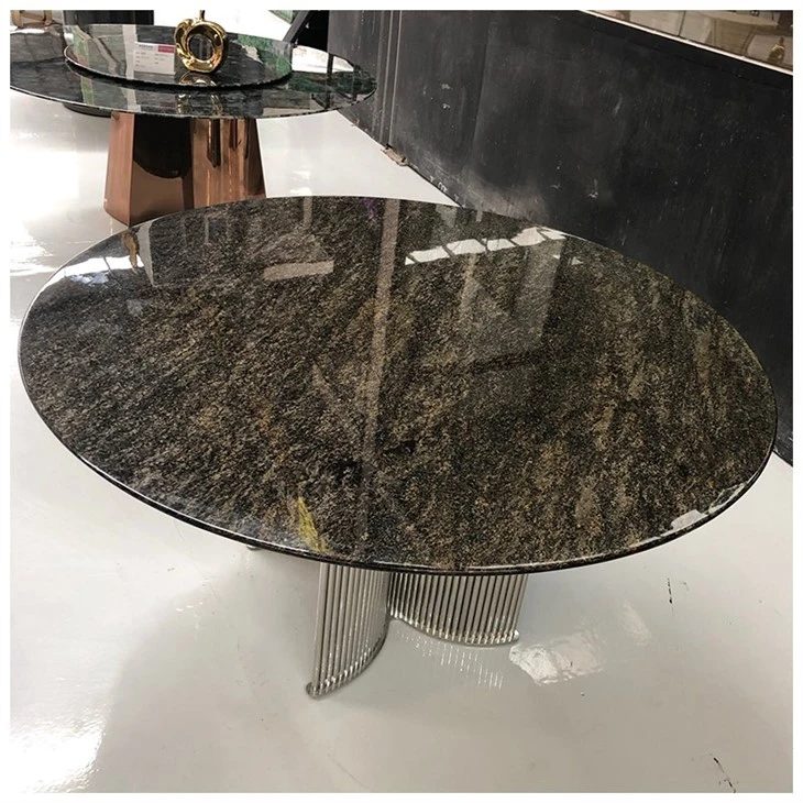 Matrix Exotic Granite Round Dining Tables