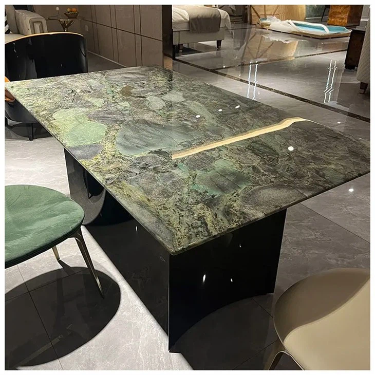 Palladium Smeraldo Quartzite Rectangular Dining Tables