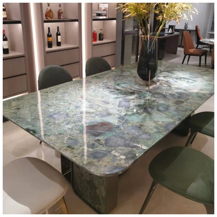 Palladium Smeraldo Quartzite Dining Table