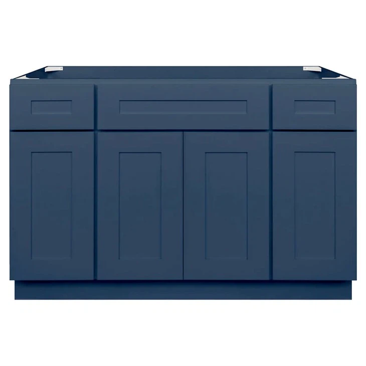 Gabinetes de cocina estilo shaker azules