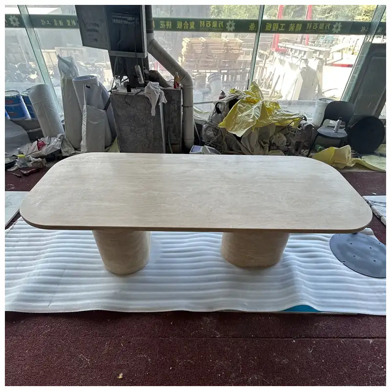 Beige Travertine Home Dining Tables