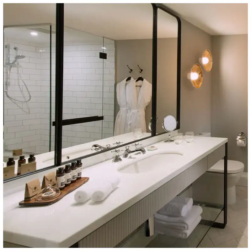 Hotel Bathroom Vanity Design- Complete Guide to Dimensions Storage Sinks Lighting and Room Types Hotel Bathroom Vanity Design- Complete Guide to Dimensions Storage Sinks Lighting and Room Types