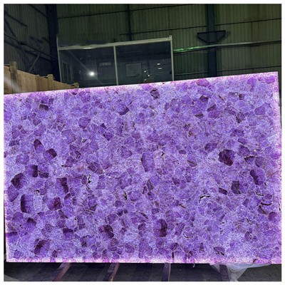 Losas de piedras preciosas de amatista