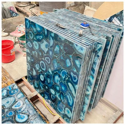 Azulejos de ágata azul