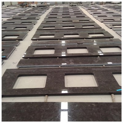 Encimeras de baño de granito marrón