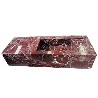 Fregadero de mármol Rosso Levanto