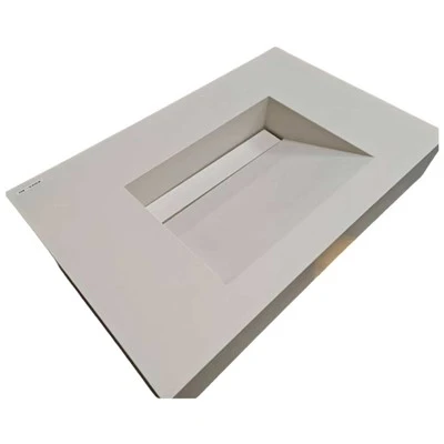 Lavabos Integrados de Cuarzo Blanco